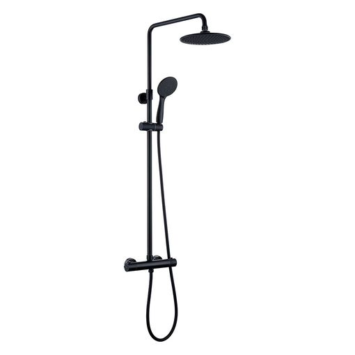 Columna De Ducha Termostático Cuadrada 83-120 Cm Acabado Negro Mate  Fabricado En Latón con Ofertas en Carrefour