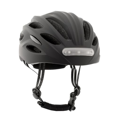 Youin Casco con LED frontal y trasera, Color Negro