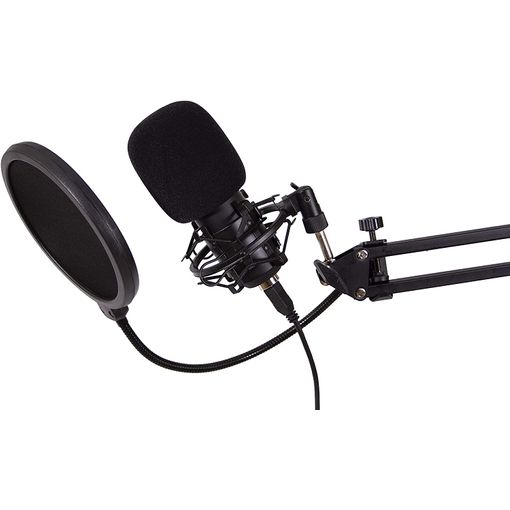 Micrófono Podcast Coolcaster Usb Condensador, Con Trípode Y
