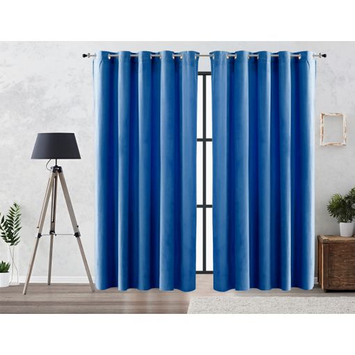 Cortina Translucida Para Ventanas 150x260 Cm Acomoda Textil. (azul) con  Ofertas en Carrefour