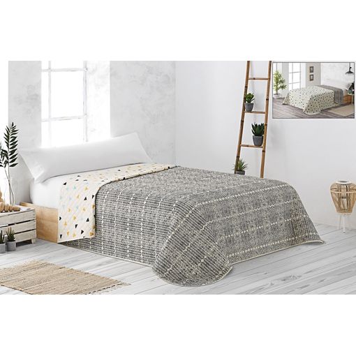 Caballero Cerebro conspiración Colcha Estampada Reversible Acolchada Bouti Triangulos Vipalia Cama 150 Cm  con Ofertas en Carrefour | Ofertas Carrefour Online