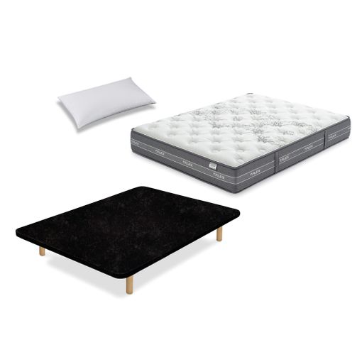 Colchón Flex Nube Visco 90x190 Con Tapiflex Negro Y Almohada Flex Líder con  Ofertas en Carrefour