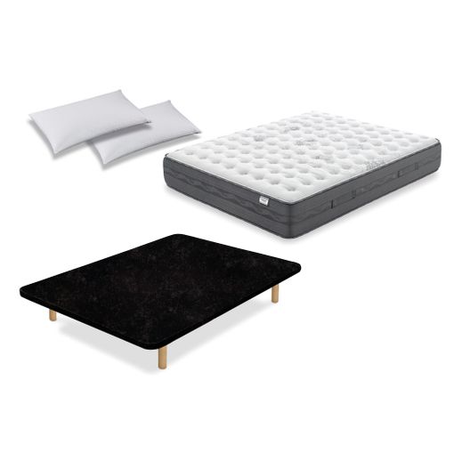 Colchón Flex Nimbus Visco 135x190 Con Tapiflex Negro Y Almohada Flex Líder  con Ofertas en Carrefour