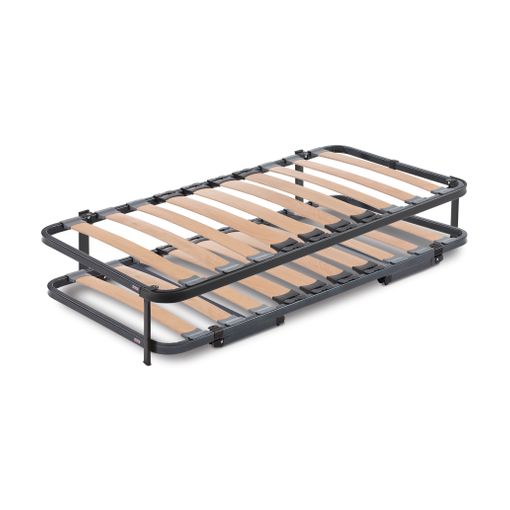 Cama Nido - Somier Superior Con Estructura Reforzada Doble Barra Y 4 Patas  + Somier Inferior Con Patas Plegables Y Ruedas, 80x180 Cm con Ofertas en  Carrefour