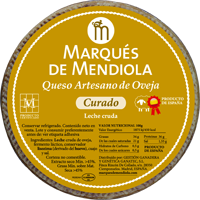 Queso Curado Artesano De Oveja Marques De Mendiola
