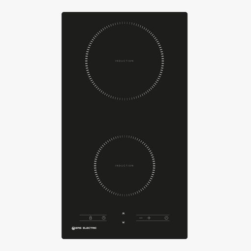 Inducción - UNIVERSALBLUE MEISSA 6030B Placa Inducción 2 Fuegos, 2 Fuegos  zonas, 30 cm, Negro