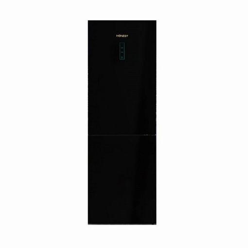 Frigorífico combi con tecnología no frost de 336 L de capacidad en acabado  inox negro Infiniton