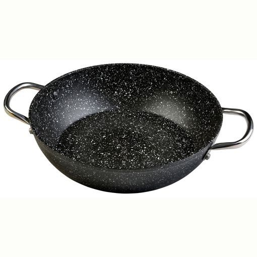 Cazuela Alta Inducción 24cm, Tapa de Cristal, Antiadherente Ecológico sin  PFOA Aluminio Fundido, Wecook, Negro, , Ecochef