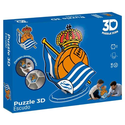 Puzzle Escudo 3d Real Sociedad