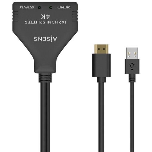 Divisor y duplicador HDMI macho a 2 HDMI hembra