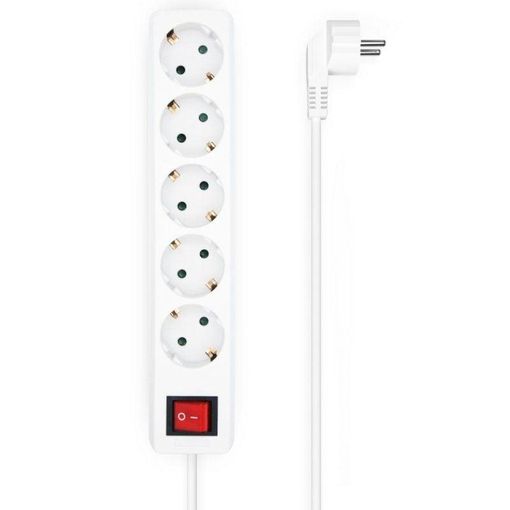 Regleta de 5 enchufes y USB con protección eléctrica Salicru SPS