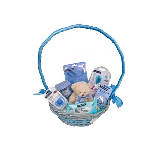 Cesta Mustela Azul y accesorios - MomentosGourmet