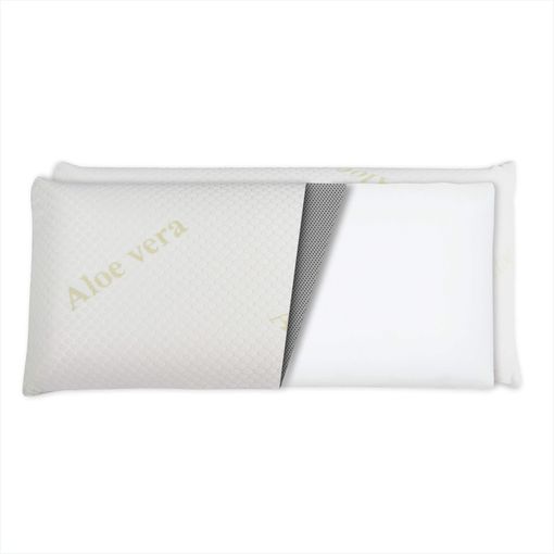 Almohada Viscoelástica Aloe Vera 105 cm Doble Funda