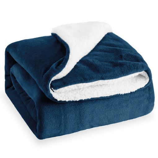 Manta azul para sofá, cama y sofá. Manta ligera súper suave, acogedora,  cálida y transpirable, textura torcida con patrón de mármol, 40 x 50  pulgadas
