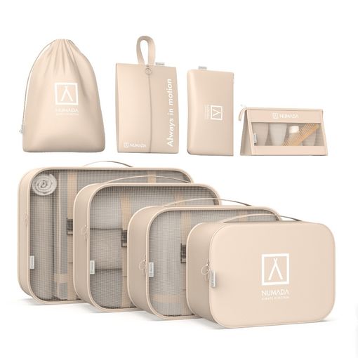 Organizador Maleta Viaje 8 en 1 Set Organizador de Equipaje Bolsas  Organizadoras Maleta de Viaje Impermeable Organizador de Maletas Bolsas para  Maletas Packing Cube Para Ropa Zapatos (Beige) : : Moda