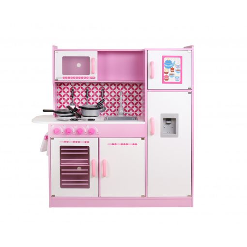 Cocina De Madera Infantil Con Accesorios 100x32x110 Cm Rosa - Cocinas  Infantiles De Juguete Para Niños con Ofertas en Carrefour