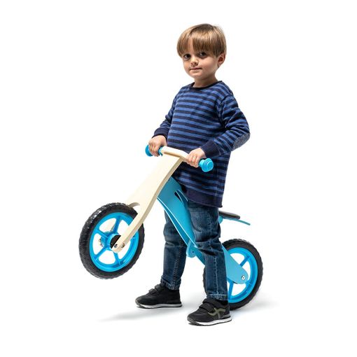 Bici sin pedales madera azul – Baby Voltereta