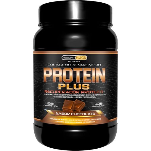 Protein Plus, Healthy Fusion, Recuperador Muscular A Base De Proteína,  Colágeno, L-glutamina, Magnesio Y Vitamina B6, Chocolate con Ofertas en  Carrefour