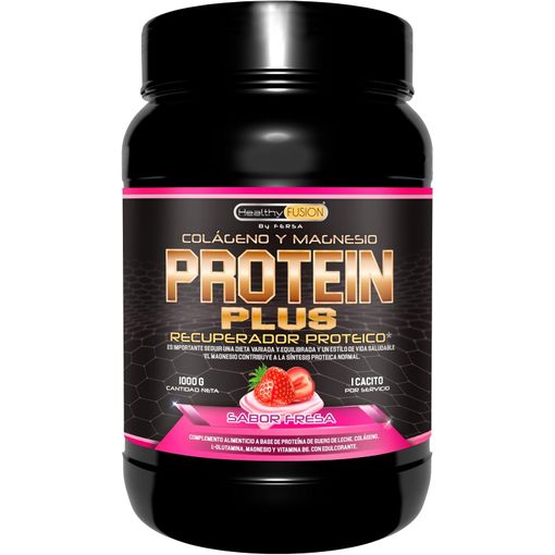 Protein Plus, Healthy Fusion, Recuperador Muscular A Base De Proteína,  Colágeno, L-glutamina, Magnesio Y Vitamina B6, Fresa con Ofertas en  Carrefour