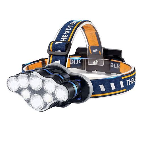 Linterna de Cabeza 4+2 LEDs Luz Frontal Lampara con Cinta Universal pa –  OcioDual