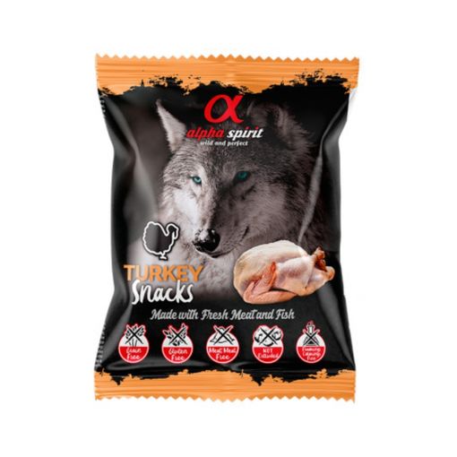 Alpha Spirit Snack De Pavo Para Perros Pack Ahorro 24×50 Gr – RioVet