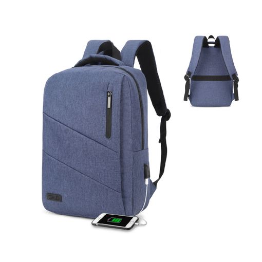 Mochila Para Portátil 15,6"- Subblim City Backpack Azul con Ofertas Carrefour | Ofertas Carrefour Online