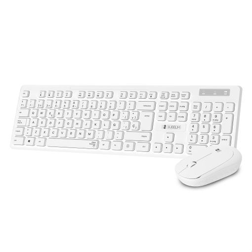 Teclado Con Ratón Combo Business Slim Silencioso Inalámbrico Blanco con  Ofertas en Carrefour