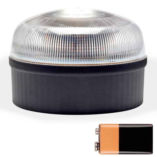 Luz Led Emergencia Coche V16 Baliza Luminosa Homologada, Pila 9V.