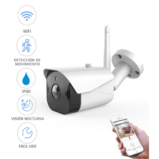 Cámara De Vigilancia Y Seguridad Wifi Exterior Smartfy Ip66 Compatible Con  Alexa, Google Home, Smart Life Y Tuya con Ofertas en Carrefour