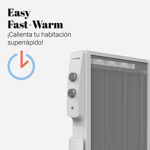 Calefactor Radiador Eléctrico Bajo Consumo Con Panel De Mica Hasta