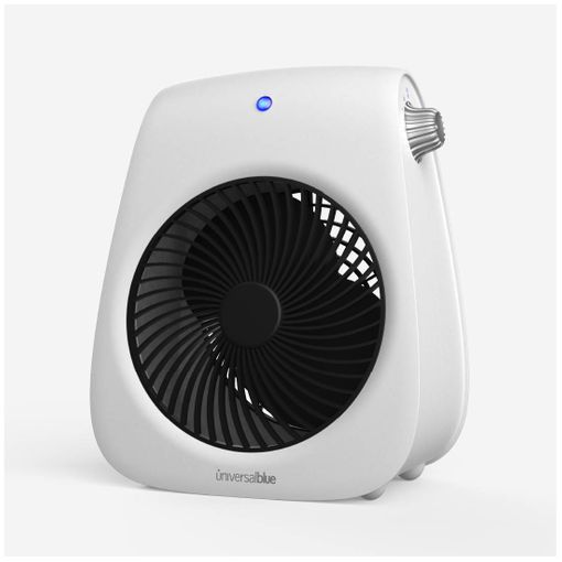 Universalblue Termoventilador Vertical De Diseño Negro, Calefactor Pequeño  con Ofertas en Carrefour