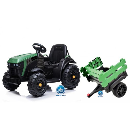 Tractor Electrico Peketrac 5100 12v 2.4g Con Remolque Azul Pekecars - Tractor  Electrico Infantil Para Niños +2 Años Con Batería 12v, Con Control  Remoto,asiento De Polipiel Y Luces Led con Ofertas en