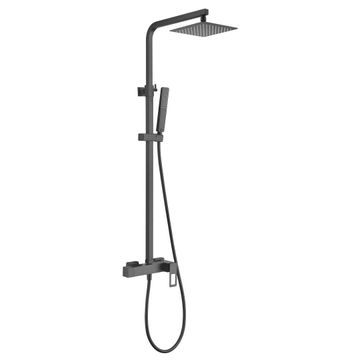 Columna ducha negro mate termostática, Vigo IMEX BTV013/NG