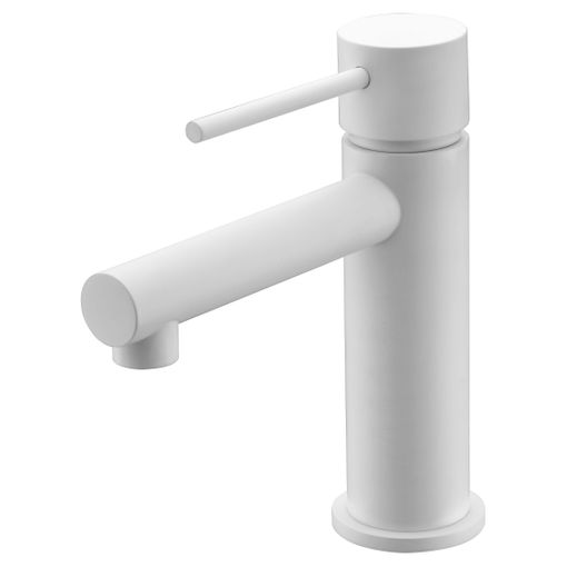 Grifo para lavabo ART de caño alto blanco mate marca IMEX