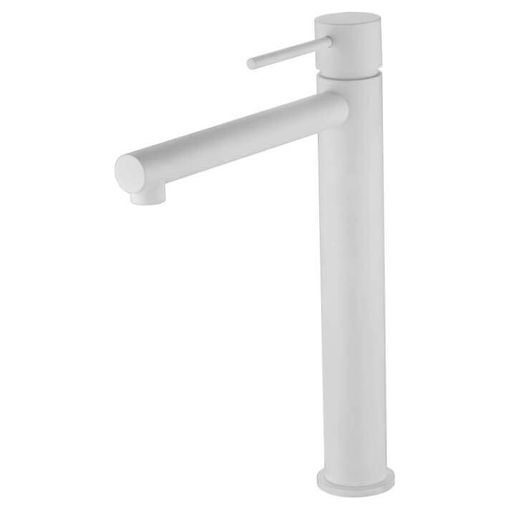 Grifo de lavabo caño alto Dinamarca Blanco Imex