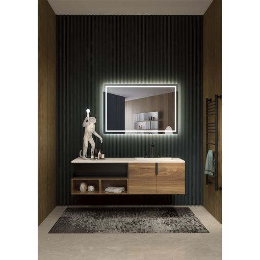 Espejo De Baño Rectangular, Espejo Decorativo Con Luz Led Rectangular, 60  Cm X 80 Cm con Ofertas en Carrefour