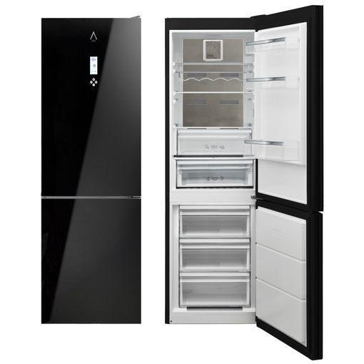 Frigorífico Combi INFINITON FGC-218BC - Puerta cristal negro, 2