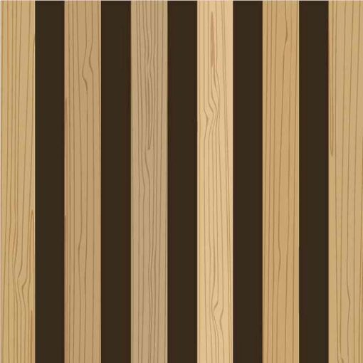 Tejido Autoadhesivo Para Pared Wood Black Panels 65x300 Cm