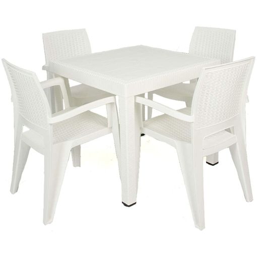 Conjunto de Mesa Redonda y 4 sillas Caribe