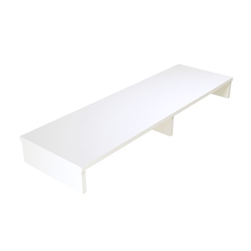 Soporte Monitor Con Estante Intermedio De Madera Henor Soporte Balda 82 X  26.5 X 16 Cm - Blanco con Ofertas en Carrefour