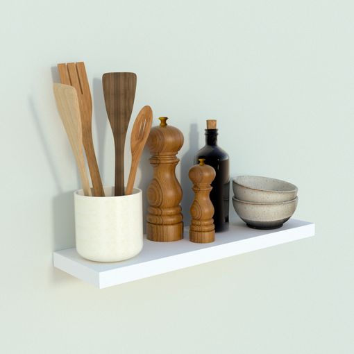 Balda Pared Madera Henor 80 X 20 X 2.5 Cm - Blanco Mate con Ofertas en  Carrefour