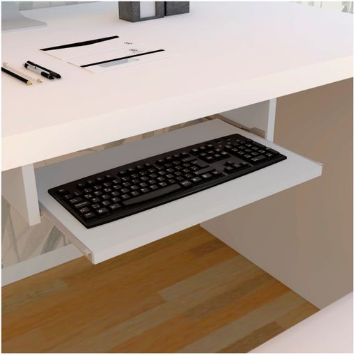 Portateclado Bandeja Extraíble De Madera Henor Keyboard 55 X 31 X 9 Cm -  Gris con Ofertas en Carrefour