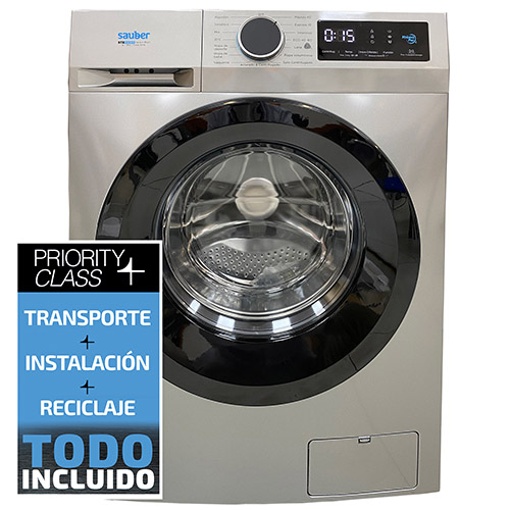 Globo Fundir ficción Lavadora Carga Frontal Sauber Serie 5-7140i 7 Kg 1400 Rpm B Inox con  Ofertas en Carrefour | Ofertas Carrefour Online