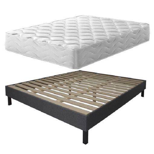 Cama Completa - Colchón Viscobrown Doble Capa Viscosoft, Altura 15 Cm +  Somier Multiláminas Con Patas De 25 Cm + Almohada Viscoelástica, 135x200 Cm  con Ofertas en Carrefour