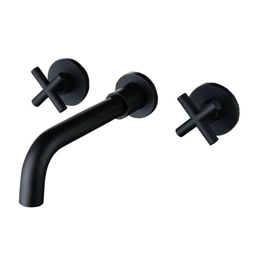 Grifo lavabo giratorio monomando CALGARY 38 negro mate – Entorno Baño