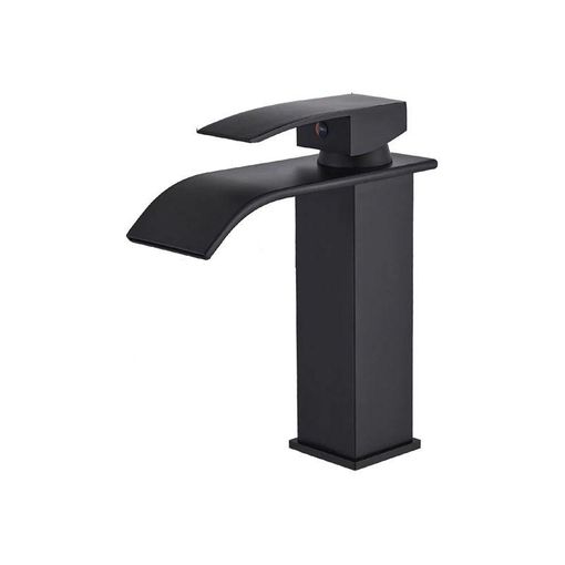 Grifo lavabo giratorio monomando CALGARY 38 negro mate – Entorno Baño