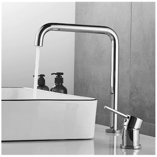 Grifo lavabo bimando retro AGNES dorado envejecido – Entorno Baño