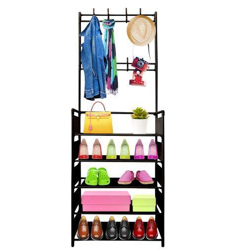 Organizador Zapatos Tipo Closet Zapatero 8 Percheros 5 Estantes