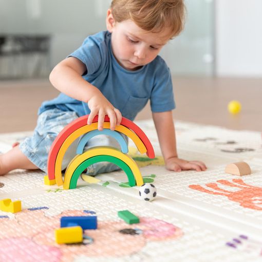 Alfombra de juego acolchada para bebés