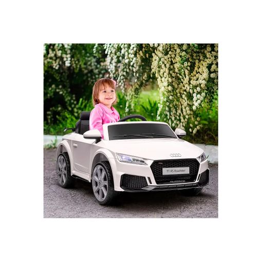 Coche eléctrico infantil para niños y mando control remoto Audi TT